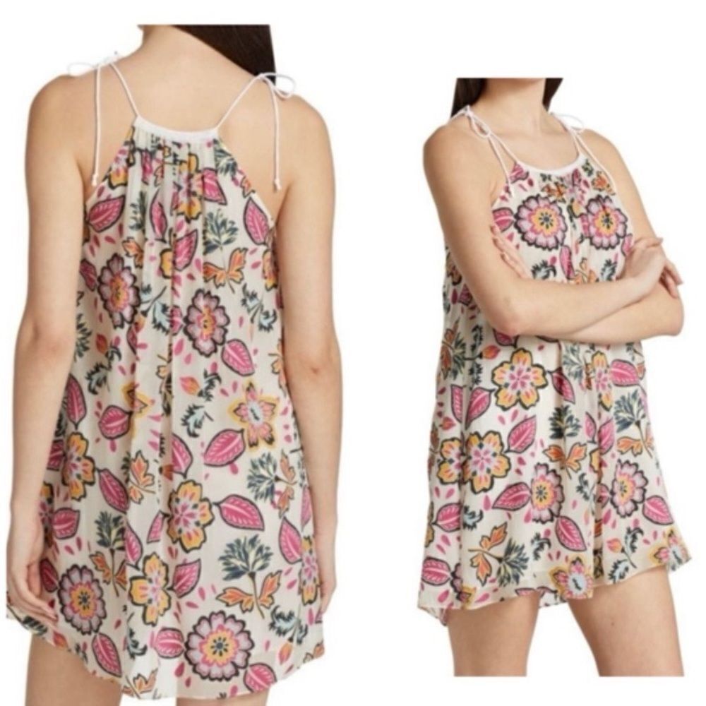 Rag & BoneโNWT Bailey Self Tie Floral Mini Dress sizeโXS